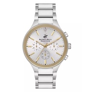 Beverly Hills Polo Club รุ่นBP3594X.330 Mens with Ceramic Quartz Watch SilverWhite 44mm.