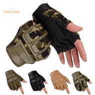 SJS-1 Pair Anti-slip Breathable Outdoor Climbing Airsoft Half Finger Gloves