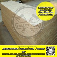 [ Rubber Wood Board AC 25mm ] 🌲 Rubber Wood  Rubber Wood Board  Rubber Wood Table Top  Rubber Table