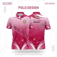 SSLG Full Sublimation Unisex Polo Shirt【FREE custom name】