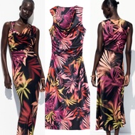 Pink Tropical Long Dress 78475 (FV)