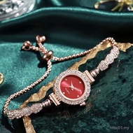 Watch Women Waterproof Pull-out Style Classy Light Luxury ins Trendy Blue Bi Women Simple Student Pl