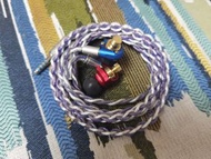 粗芯7N石墨烯古河銅鍍銀/銅銀合金升級線耳機線 QDC UE VE Shure inear fitear fender campfire westone 2.5mm3.5mm4.4mm