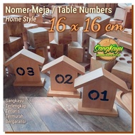 Wooden table Numbers Dining table Numbers wooden table Numbers wooden decoration