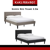 HARRY 2.2M Solid Wood Queen Bed Frame Queen Bedframe Katil Queen Kayu Katil Kayu Queen Katil Divan Queen Double Bed