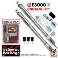 E8 E3000 880MM 2CH 433MHZ WA3 A3 ( FULL SET ) SWING ARM AUTOGATE HEAVY DUTY DREAM ARM AUTO GATE SYST