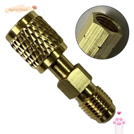 EUCALYTUSMY R32 Thread Adapter, Durable Quick Couplers R32 R454B Refrigerant Brass Adapter, High Qua