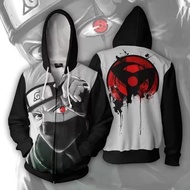Hoodie pria Jaket Anime Naruto Anak dan Dewasa / Sweater Anime Itachi Uchiha Sasuke dan Kakashi Mang
