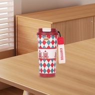 [mcfsnzwtxz1bw] Christmas Travel Mug Stainless Steel 520ml Cartoon for Outdoor Office Sports
