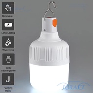 CRAFTML Hanging LED Bulb, 80W Touch Switch Rechargeable LED Light Bulb,  6500K White Light Hanging H