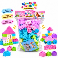 MS - Children's Toys LARGE BLOCK CONTENTS 85 PCS OCT 9231 - Educational Toys Stacking BLOCK Puzzle B