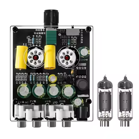 6K4 Tube Preamplifier Amplifier Adjustable Sound Pre Amp Multiple Input Options Preamp Tube Board DI