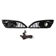 Car Front Fog Light Assembly Kit Automotive Fog Lamp Cover Grille Bezel for Ford Fiesta JA8 Car Accessories