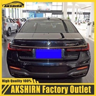 For 2018 2019 2020 BMW G11 G12 7 Series Sedan 4-Door Boot Lip Wing Spoiler Carbon Color & Black Car 