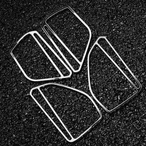 4Pcs/set Stainless Steel Car Door Speaker Audio Sound Loudspeaker Cover Trim for Volkswagen Golf 7 M