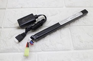 武SHOW 11.1V USB 充電 + 11.1V 鋰電池 棒狀 ( M4A1鋰鐵充電電池EBB AEG電動槍AR步槍