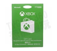 微軟 XBOX360 XBOXONE XBOX SERIES LIVE 點數卡 禮物卡 1000點 1000元 台中