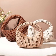 Fashion Woven Dumpling Bag Carry Women's Bag