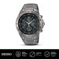 Jam Tangan Pria Seiko Chronograph Titanium SNAB91 Original