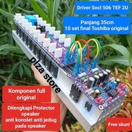 Kit driver SOCL 506 TEF 2U 10 set final 35cm lengkap protector speaker Clip indikator pcb double lay