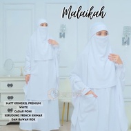 JAMINAN ASLI SETELAN SYAR'I HITAM PUTIH FRENCH KHIMAR SETELAN UMROH