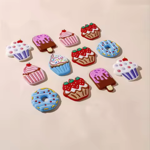 3D Cake-Themed Model Fridge Magnets Cartoon Refrigerator Magnetic Sticker Gifts Photo Message Holder