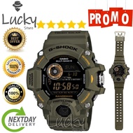 Lucky Store [Japan Made] GW9400 Rangeman Army Green Resin Band Mineral Glass Shock Resistant Digital