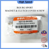 SUZUKI RGS RG SPORT MAGNET &amp; CLUTCH COVER SCREW MAGNET COVER SCREW + CLUTCH COVER SCREW 1SET OE HIGH QUALITY READY STOCK