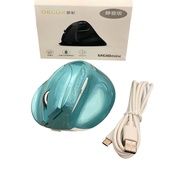 Delux M618 Mini BT 4.0 + 2.4GHz Dual Mode ไร้สายเมาส์ชาร์จคลิกแนวตั้งสำหรับคอมพิวเตอร์ Mouse 2ระบบ