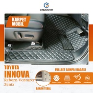 Engraver Karpet Mobil Toyota Innova Reborn Venturer Zenix Tahun 2008-2023 Synthetic Leather Carmat