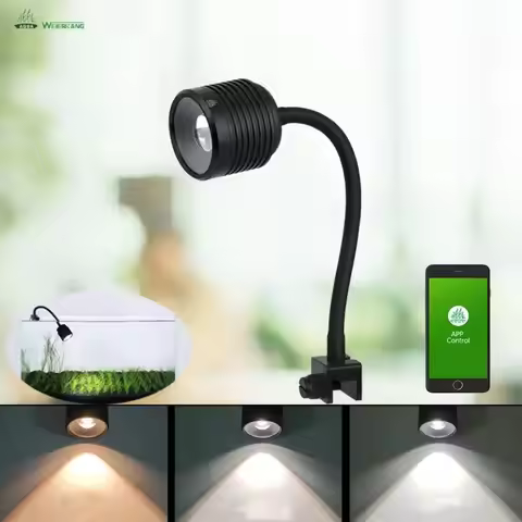 Week aqua Mini 7 pro F Aquarium Led Light Waterproof Plant DimmingBluetooth app Lighting Fishbowl Ac
