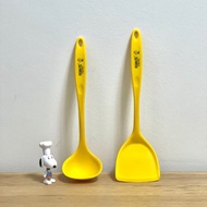 SNOOPY史諾比食品級矽膠鍋鏟 PEANUTS正版授權 - 湯杓+鍋鏟(2件)