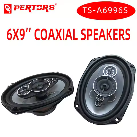 2PCS 6x9 Inch Car Speakers 5-Way 1200W Vehicle Door Audio Music Stereo Subwoofer Full Range Coaxial 