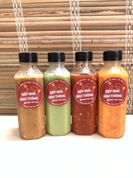 Muối Ớt Xanh Muối Ớt Đỏ - COMBO 2 chai mỗi chai 250ML - Muối chấm hải sản đồ nướng hấp luộc đều ngon