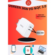 Ugreen PD Fast Charger 36W Dual Port Usb c