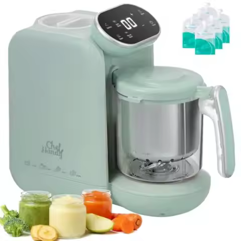 Baby Food Maker with Stainless Steel Steam Basket 5-in-1 Baby Food Processor, Steamer and Blender fo