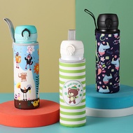 Neoprene Water Bottle Carrier Bag Aquaflask Accessories Cartoon Cup Cover Sleeve Holder Vacuum Pouch