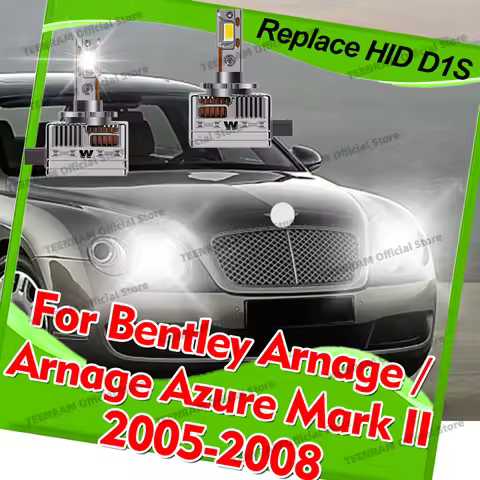 2x LED Headlight Bulb with Copper Tube 50000LM D1S D1R Turbo Lamp For Bentley Arnage /Arnage Azure M