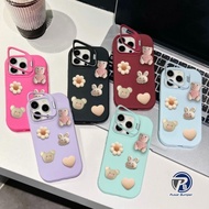 GC99 3D RABBIT FLOWER MACARON STAND SOFTCASE/ CASING hp COMPATIBLE FOR VIVO Y91 Y93 Y95 Y91C Y1S V7+