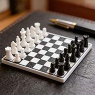 3D Printed Mini Chess Set, Miniature Chess Board House, Desktop Decor Accessories, Suitable As Gift 