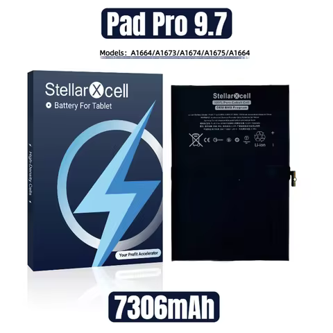 StellarXcell Tablet OEM BMS Flex Battery For iPad Pro9.7 Pro10.5 A1664 A1673 A1674 A1675 A1664 A1798