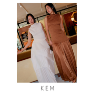 Kemissara Layer skirt white set (Smock top & Skirt) (Pre Order 7-10 day)