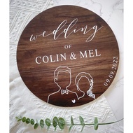 [SG Seller] Personalised/ Customised Wedding Signage Reception Table Home Deco
