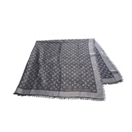【二手】LOUIS VUITTONMonogram Shine 披肩 M75123 絲毛披肩 Monogram Shine 女士二手 A