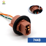 1pcs Original car led socket T20 7443 LED bulb holder LED adapter connector LED parking side light