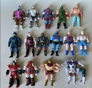 （美品）日版 1992 Bandai 筋肉人 皇位爭奪戰～全套 15 隻 （大水牛/希特拉將軍/亞修羅）浪漫堂 Popy Kinnikuman~Buffaloman~Brocken Jr.