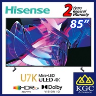 (Free Shipping) Hisense 85" 4K Mini-LED Smart TV 85U7K U7K Series