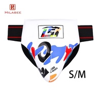 HILABEE Groin Guard for Kids PU Leather MMA Boxing Kickboxing Protector Taekwondo Gym Equipment Gear