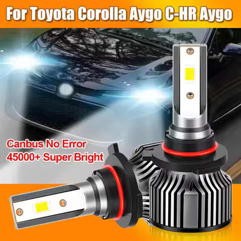 45000LM 9012 HIR2 LED Headlights Canbus 6000K H1 H4 H7 H11 9005 9006 HB3 HB4 Auto Lamps 12V For Toyo