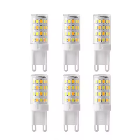 6PCS/lot G9 LED Bulbs 7W 3Colors Lighting Changeable AC85-265V 110V 220V Home Appliance Lamp Bulb